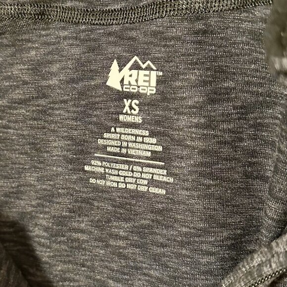 REI Heathered Gray/Black Full Zip Hoodie - XS - Picture 4 of 4